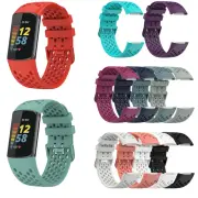 Silicone Watch Strap Replacement Wristband Bracelet for Fitbit Charge 6/Charge 5