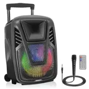 Pyle PPHP1515AB 15” 80 Watt Max Portable PA Amplifier Speaker System w/ Remote
