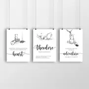 Winnie The Pooh Personalized, Newborn Birth Stats, Nursery Wall Print, Keepsake,