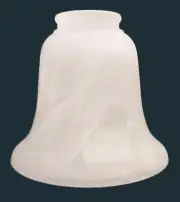 Bell Light Shade Frosted White Swirl Pendant Wall Sconce Ceiling Fan Chandelier