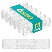 6 Pack Drawer Dividers Organizer, Adjustable 3.2" High Expandable 6 PACK Clear