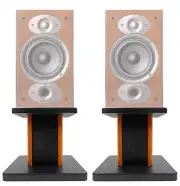 (2) 8” Wood Bookshelf Speaker Stands For Polk Audio RTI A1 Bookshelf Speakers