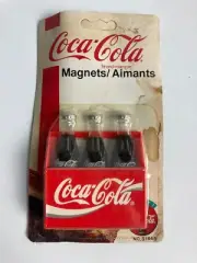 Coca Cola Promo Merchandise Soft Drink Fridge Magnet NOS 1997 Bottle Crate