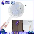 Rotating Head Bug Zapper Racket with Telescopic Rod for Mosquito Fly Gnat Wasp