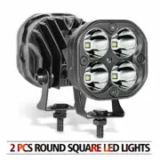 2x 3"Inch 80W LED Cube Pods Work Light Bar Spot Pickup Tractor 4WD SUV 6500K 12V