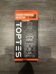TopTes CT-300 Portable Carbon Monoxide Detector With Audible & Visual Alert NEW
