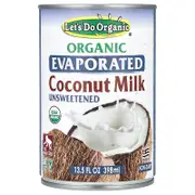 Edward & Sons, Let's Do Organic®, Organic Evaporated Coconut Milk, Unsweetened, 13.5 fl oz (398 ml)