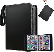 Card Binder,9-Pockes Card Folder Fits 900 Cards,Trading Cards Albums with 50 Removable Sleeves,Card Holder,Fit for TCG Yugioh MTG Baseball Football Cards