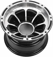 XTevu ATV Wheel Rim, High Strength 8in 20.32cm Aluminum Alloy Wheel Rim, Sporty Design, for Quad Bike, Go Kart, Cart (Front Wheel)