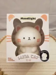 Luna Cat Mood light Nightstand - Pink Sky - Warm White - Brand New!!