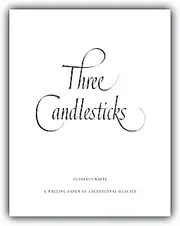 Three Candlesticks White Writing Paper