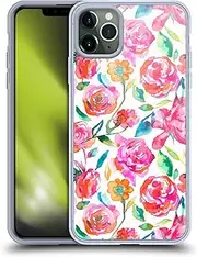 Head Case Designs Officially Licensed Ninola Summer Roses Floral 2 Gel Case [Military Grade Protection] Compatible with Apple iPhone 11 Pro Max