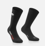 New Men’s Assos RS TARGA Cycling Socks, Black, Size II (43-46/ 9.5-12)