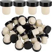 JYCSTE 24 Pieces Wine Bottle Corks T-Shape Stopper Cork, Wine Cork Stoppers Rubber Stoppers, Reusable Wine Corks Sealing Plug Bottle Stopper for Homemade Wine