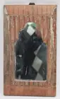 Decorative Wooden Hand-Carved Mirror Frame - Rustic Style Wall Hanging Decor F3