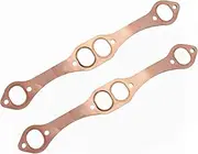 SBC Oval Port Copper Header Exhaust Seal Gasket For SB Chevy 327 305 350 383