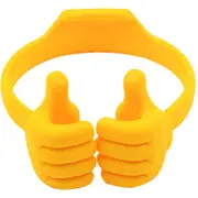 Flexible Thumb Cell Phone Holder Tablet Holder for Desk-Orange