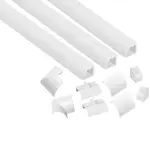 D-Line Cable Management Trunking Kit 3x1m 22x22mm (White)