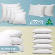 Buy 1,2, 4 Aus Made Cushion Inserts Premium Polyester Fibre Filling Round Pillow