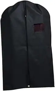 MAGICLULU 5pcs Anti- Protector Foldable Travel Bag Accessories Suits Duffle Covers Carrier Coat Clothes Bags Hanging Travel Garment Bag Garment Bags for Travel Dress Bags for Gowns Black