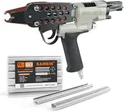 Woodpecker C-7EA 15 Gauge Pneumatic Hog Ring Gun Kit, 3/4-Inch Crown Air Power Long Nose C Ring Gun, 7-8mm Closure Diameter Hog Ring Tool, Fencing Plier for Railing, Spring Mattress, Car Seat