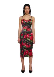 [Dolls Kill] Romantic Getaway Midi Dress - Black (Fairfax)