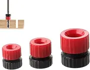 3 Pack Drill Depth Stop for Drill Bits,Adjustable Precise Drilling Tool for Woodworking,Construction Work,Furniture,Tile,Wood,Drill Bit Depth Guides,Adjustable Depth Guide Stop Collars