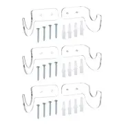 3 Pairs Light Saber Stand Wall Mount Acrylic Light Sword Display Holder Clear