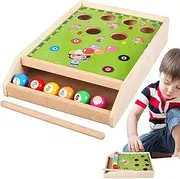 Billiards Board Games - Parent-Child Interaction Sports Game - Billiards Tables for Room Tabletop Pool Sturdy Wooden Design for All Ages