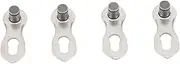 2 Pairs Bike Missing Link, Bike Chain Link, 10 Speed Quick Link, Alloy Steel Smoothing Edge Polished High Strength 10 Speed Quick Link for Repair Replacement