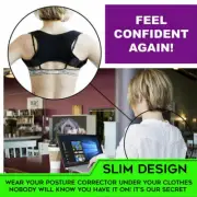 Topko Posture Corrector Back Brace Women Men Shoulder Brace Back Support Strap B