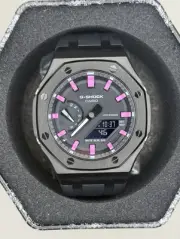 New Casio G-Shock Black Pink Color GA2100 Custom MOD