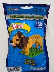 Micro Builder 3D Building Blocks Toy - Lion 136 Pieces Set BRAND NEW Grinstudios