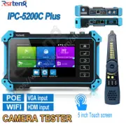 Rsrteng IPC 5200C Plus 5" IPS 4K Camera Tester W/Cable Tracer Test Touch Screen