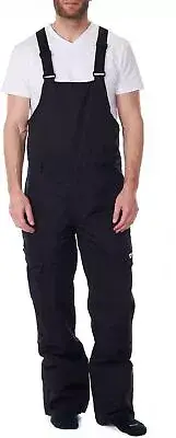 Alpine Swiss Unisex Insulated Snow Bibs Black XL