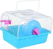 Plastic Pet Cage Easy Cleaning for Hamster Chinchilla Gerbil Rat Ferret Compact Portable