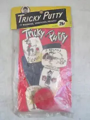 NIP VINTAGE TRICKY PUTTY NOVELTY TOY DIME STORE SILLY PUTTY CLONE D1