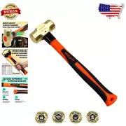 Corrosion Resistant Brass Sledge Hammer 3lb - Textured Grip for Secure Handling