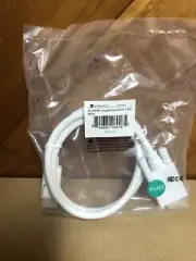 Monoprice DisplayPort to VGA Cable 3ft White, 28AWG, Gold Plated Connectors New