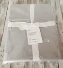Pottery Barn PB Essential 300 Thread Count Flat Sheet 96X105in Sateen Grey Mist