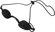 minkissy Led Light Eye Protection Red Light Goggles Uv Tanning Goggles Led Safety Goggles Tanning Eye Goggles, Uvs Eye Black Glasses Flexible Tanning Bed Goggles Eyepatch for Beach