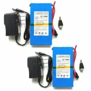2PCS Portable DC 12V 9800mAh Rechargeable Li-ion Battery Pack DC 1298A For CCTV