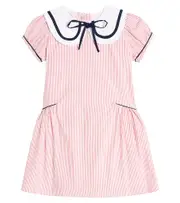 La Coqueta Siena striped cotton dress