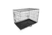 Wire Dog Cage Foldable Crate Kennel 36in with Tray