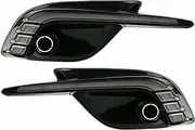 1 Pair LED Daytime Running Light Dynamic White & Amber Turn Signal DRL Fog Lamp Compatible For Mazda 3 Axela 2017 2018