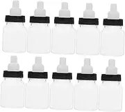 GAROZATION 12Pcs Transparent Shower Candy Boxes Unique Bottle Shaped Container for Party Favors for Birthdays and Celebrations Creative Sweets Packaging