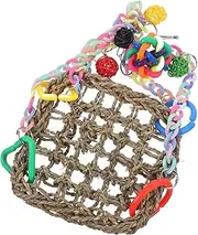 Totority 1Set Parrot Climbing Hammock Swing for Cockatiel and Parakeet Hanging Perch Stand Fun and Engaging Bird Perch for Birds Bird Cage Accessories