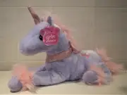 LARGE CUTE LYING SOFT TOY LILAC UNICORN GIRLIE GIFT By PAWS approx. 40 cm Long