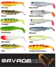 Savage gear Real CANNIBAL 15 CM 33 Gr 6 " Pike Catfish Shad Silicone 2 Pieces