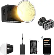 Zhiyun Molus X60 Led Video Light,60W Bi-Color 2700-6500K TLCI 97+ CRI 95+ with 9 Light Effects,Peak Illuminance 2680Lux Support Power Adapter and Bluetooth App Control